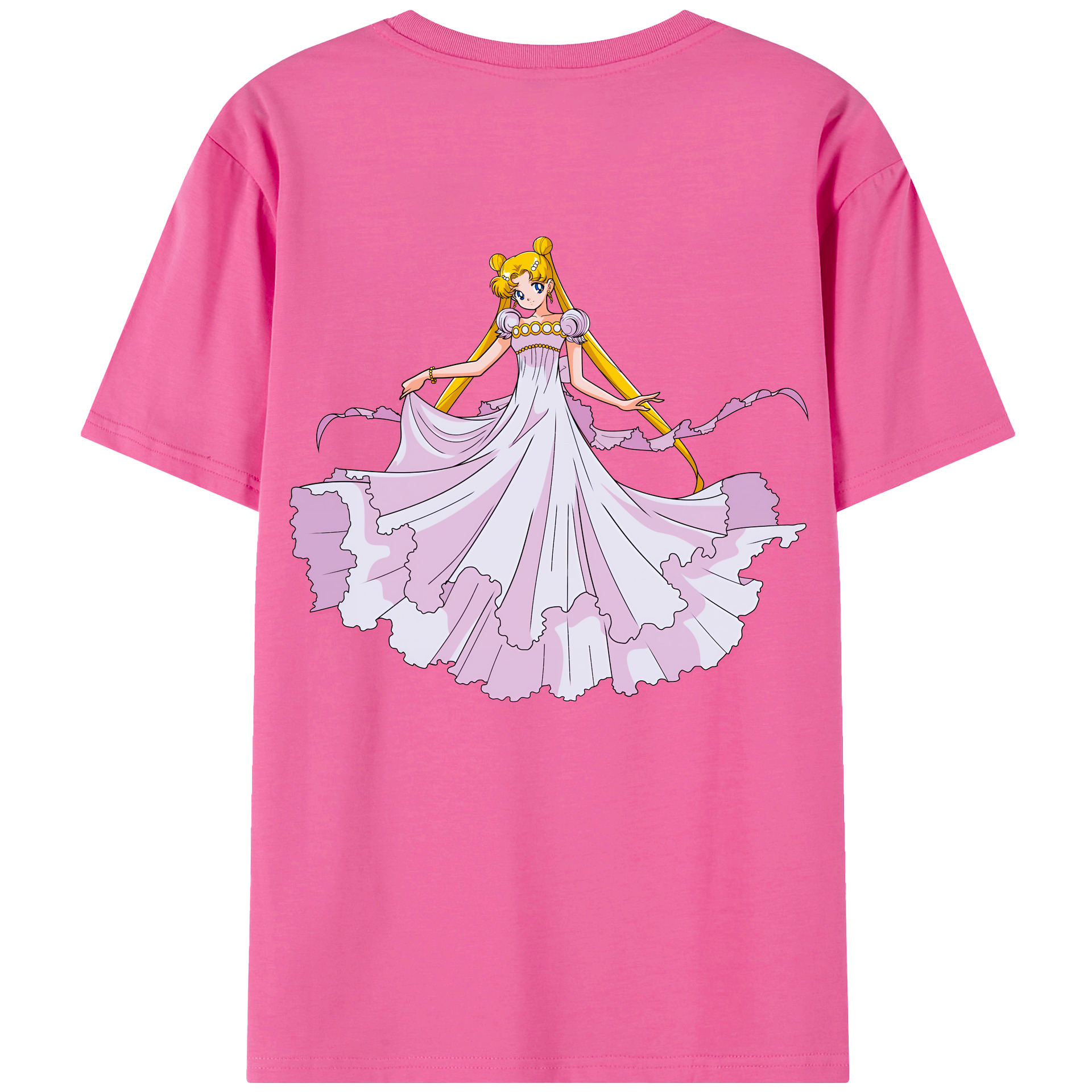 （画像用） 美少女戦士セーラームーン 愛野 美奈子 あいの みなこ Sailor Moon Aino Minako レディース半袖Tシャツ(バックプリント)